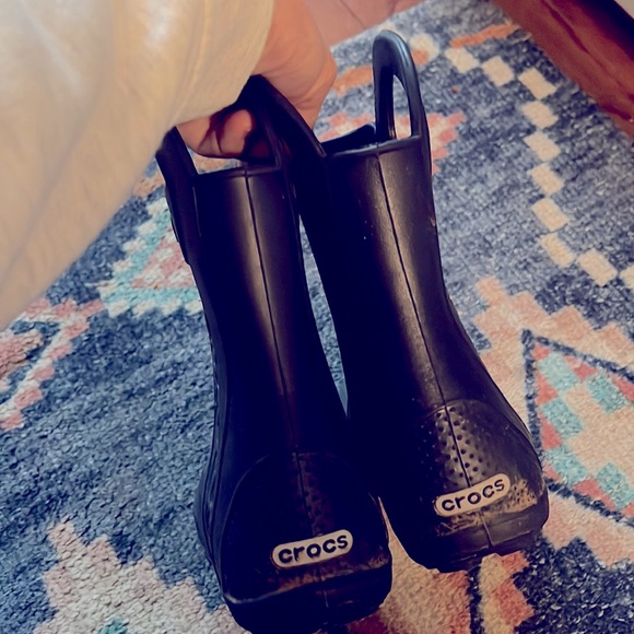 Crocs Navy boots - Picture 1 of 1